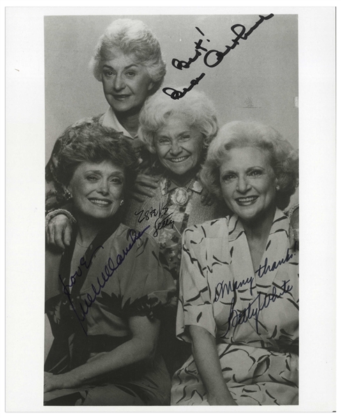 ''The Golden Girls'' Signed 8'' x 10'' Photo -- Signed by All Four Including Betty White -- With PSA/DNA COA